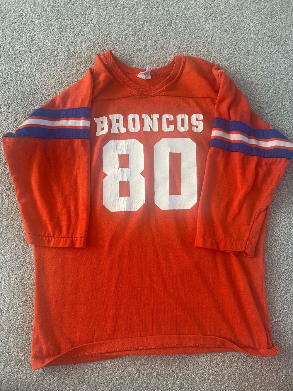 Vintage Denver Broncos quarter sleeve shirt